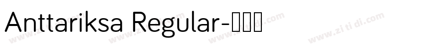 Anttariksa Regular字体转换
